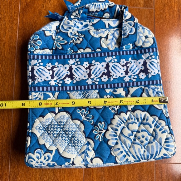 Vera Bradley Blue Lagoon Quilted Tech Organizer Travel Electronic Accessory Bag. - Picture 9 of 9